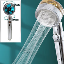 Load image into Gallery viewer, Strong Pressurization Spray Nozzle Water Saving  Rainfall 360 Degrees Rotating With Small Fan Washable Hand-held Shower Head