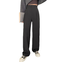 Load image into Gallery viewer, Suit Pants Women Spring and Autumn 2023 New High Waist Dropped Wide Leg Pants Relaxed Slim Narrow Floor Sweeping Commuter Pants