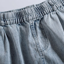 Load image into Gallery viewer, Summer 2021 New Denim Shorts Women Fashion Elastic Waisted Casual Shorts For Woman Loose Fashion Short Jeans Womens Trousers