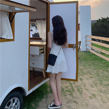 Load image into Gallery viewer, Summer Beach Dot Print Strap Dress Women Holiday Sweet Kawaii Floral Mini Dress Korean Chic Fashion Outdoor O-neck Sundress 2021