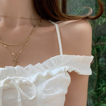 Load image into Gallery viewer, Summer Bud Dresses Women&#39;s Clothing Bodycon Mini Sexy Halter Pleated Vintage Cascading Ruffule Off Shoulder 2021 Fairy Vestidos