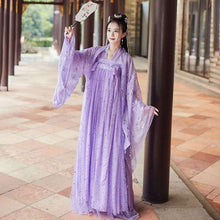Load image into Gallery viewer, Summer Chinese Hanfu Princess Dress Women Fairy Folk with Kimono Female Dance Oriental Costume Chinese Clothes