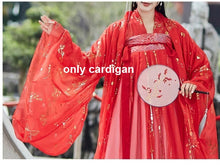 Load image into Gallery viewer, Summer Chinese Hanfu Princess Dress Women Fairy Folk with Kimono Female Dance Oriental Costume Chinese Clothes
