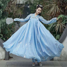 Load image into Gallery viewer, Summer Chinese Hanfu Princess Dress Women Fairy Folk with Kimono Female Dance Oriental Costume Chinese Clothes