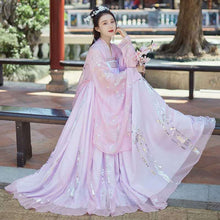 Load image into Gallery viewer, Summer Chinese Hanfu Princess Dress Women Fairy Folk with Kimono Female Dance Oriental Costume Chinese Clothes