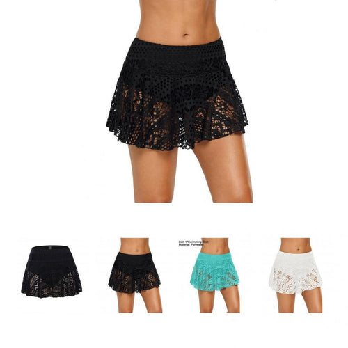 Summer Clothing  Short Leisure Women Swimsuit Skirt 4 Colors Swim Skirt High Waist   for Swimming