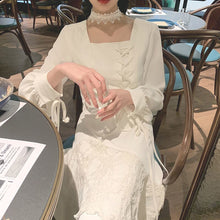 Load image into Gallery viewer, Summer Designer Elegant White Black Dress Women Chic Korean Split Irregular Bandage Dress High Street Outdoor Party Dresses 2021