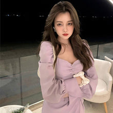 Load image into Gallery viewer, Summer Designer Kawaii Dress Women Elegant Strap Solid Sweet Mini Dress Female French High Street Party Night Mini Dress 2021