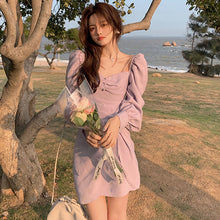 Load image into Gallery viewer, Summer Designer Kawaii Dress Women Elegant Strap Solid Sweet Mini Dress Female French High Street Party Night Mini Dress 2021