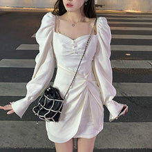 Load image into Gallery viewer, Summer Designer Kawaii Dress Women Elegant Strap Solid Sweet Mini Dress Female French High Street Party Night Mini Dress 2021