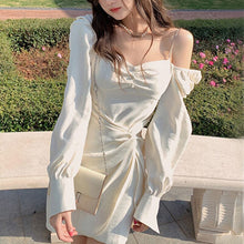 Load image into Gallery viewer, Summer Designer Kawaii Dress Women Elegant Strap Solid Sweet Mini Dress Female French High Street Party Night Mini Dress 2021