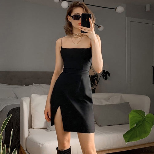 Summer Dress for Women Sexy Split Mini Party Dress Women Clothing Sundress Bodycon Elegant Evening Robe Women's Beach Vestidos