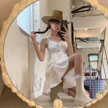 Load image into Gallery viewer, Summer Elegant Sexy Strap Dresses Women Designer French Retro Y2k V-neck Sweet Dresses Female Casual High Street Fairy Dress
