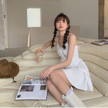 Load image into Gallery viewer, Summer Elegant Sexy Strap Dresses Women Designer French Retro Y2k V-neck Sweet Dresses Female Casual High Street Fairy Dress