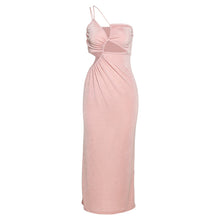 Load image into Gallery viewer, Summer For 2022 Strap Women&#39;s Clothes Black Pink Halter Cutout Elegant Casual Basics Evening Party Sexy Prom Corset Maxi Dress