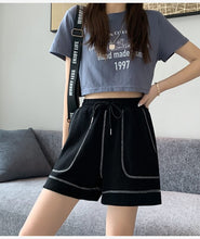 Load image into Gallery viewer, Summer High Waist Shorts Fashionable Boyfriend Style Leisure Student Short Feminino Harajuku Plus Size Strapon Jogging Work Out