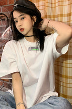Load image into Gallery viewer, Summer Loose Mid-Length Simple All-Matching Half Sleeve Tshirt Plus Size Tops Casual Young Girl Summer Clothes Harajuku T-shirt