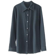 Load image into Gallery viewer, Summer New 2021 Women Shirts Turn-Down Collar Long-Sleeved Loose Elegant Office Lady Outwear Tops