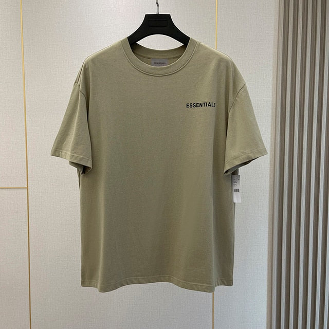 Summer New Essentials T-Shirts High street Hip-Hop Style 100% Cotton Quality Men and Women Oversized Sport T-Shirt