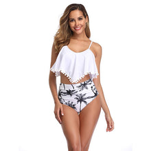Load image into Gallery viewer, Summer New Print Ruffled Bikini Women High Waist Two Pieces Push Up Skinny Bathing Suit Female Sexy Plus Size Ladies Beachwear