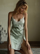 Load image into Gallery viewer, Summer Nightshirt Sexy Women&#39;s Night Dress Sleepwear Nightwear Sofe Silk Nightgown Womens Lingerie Mini Dress Night Gown Nighty