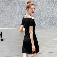 Load image into Gallery viewer, Summer Office Lady Dress Midi Woman Bodycon Sexy Dress Dresses Birthday Outfits Women Party Clothing 2020 Kawaii Vintage Black