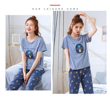 Load image into Gallery viewer, Summer Pajamas Cotton Home Pants Women Sleepwear Thin Pyjama Women Pants Female Casual Lady Home Wear Plus Size XXL 3XL 4XL 5XL