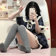 Load image into Gallery viewer, Summer Pyjamas Women Kawaii Clothes Women&#39;S Bowknot Lace Lace Doll Collar Home Clothes Short-Sleeved Shorts Women&#39;S 2 Piece Set