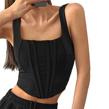 Load image into Gallery viewer, Summer Sexy Backless Tank Top Women y2k Tops Sleeveless Vest Y2k Knitted Camis Crop Tops Women Casual Solid Color Basic Camisole