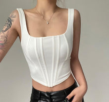 Load image into Gallery viewer, Summer Sexy Backless Tank Top Women y2k Tops Sleeveless Vest Y2k Knitted Camis Crop Tops Women Casual Solid Color Basic Camisole