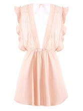 Load image into Gallery viewer, Summer Sexy Lingerie Nightgowns Lace Silk Short Sleeping Gowns Thin Deep V Temptation Nighties for Women Ruffles Night Dress