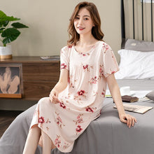 Load image into Gallery viewer, Summer Sexy Modal  Sleepwear Nightgown Women Night Shirt Dress Female Lounge Home Clothes Modal Nighty Gown Sleep Top