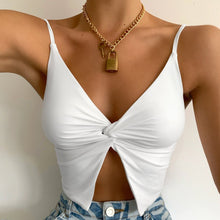 Load image into Gallery viewer, Summer Sexy Off Shoulder Top Slim Solid V-neck Women Shirts High Quality Street Style Womens Tops And Blouses 2021 Рубашки