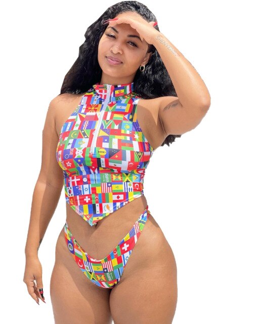 Summer Stylish Fitness Sexy Corset Tops+Pants 2 Piece Sets Women Skinny Stretchy Activewear Swimsuit Workout Outfits