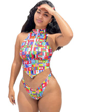 Load image into Gallery viewer, Summer Stylish Fitness Sexy Corset Tops+Pants 2 Piece Sets Women Skinny Stretchy Activewear Swimsuit Workout Outfits