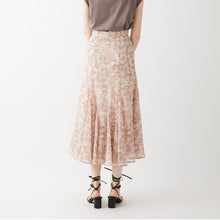 Load image into Gallery viewer, Summer Sweet Japan Style Elegant Mermaid Faldas Mujer Folral Print Trumpet Skirts Woman Chic Irregular High Waist Skirt Feminino