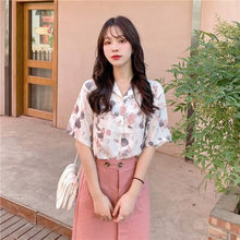 Load image into Gallery viewer, Summer Temperament Leisure Oil Painting Oversized Shirt Tops Shirts For Women Plus Size Boho Clothing Korean Fashion Tee 2021