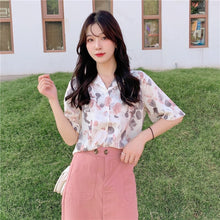 Load image into Gallery viewer, Summer Temperament Leisure Oil Painting Oversized Shirt Tops Shirts For Women Plus Size Boho Clothing Korean Fashion Tee 2021