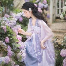 Load image into Gallery viewer, Summer Women Ancient Chinese Style Hanfu Dress Traditional Tang Dynasty Princess Clothes Ladies Embroidery Chiffon Fairy Dresses