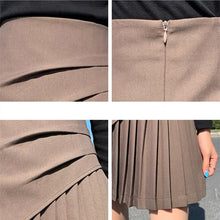 Load image into Gallery viewer, Summer Women Korean Harajuku High Waist Skirt Irregular Folds Skirt Ladies Casual Solid Mini Sweet A-Line Short Skirt Female