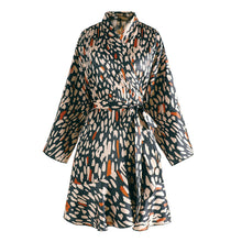 Load image into Gallery viewer, Summer Women Satin Pajamas Robes Kimono Bathrobe Ruffles Belted Fashion Comfortable Loungewear Sleepwear Female&#39;s Home Clothes