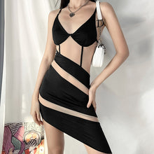 Load image into Gallery viewer, Summer Women&#39;s Dress 2021 Sling Backless Sundresses Bodycon Dress Summer Light Casual Dresses BoBo Sexy Midi Black Bodycon Dress