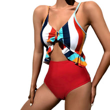 Load image into Gallery viewer, Summer Women&#39;s Swimsuits Beachwear Bathing Suit Swimsuit Sports Tricolor Thin Sling Strapless
