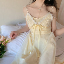 Load image into Gallery viewer, Super Fairy Net Yarn Suspender Skirt 2021 Spring and Summer New French Retro Gentle Wind Inner Dress Female