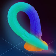 Load image into Gallery viewer, Super Long Tentacle Dildo Soft Silicone Luminous Butt Plug Dragon Dildo with Suction Cup Prostate Massage Sex Toys for Women Men