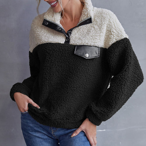 Sweatshirt for Women Autumn Harajuku Hoodies Oversized Pullovers Korean Style Tops Warm Fleece Fluffy Winter Hoodies