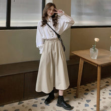 Load image into Gallery viewer, Sweet Elegant Stand Collar Fungus Blouses For Women 2021 Autumn Fashion Single Breasted Long Sleeve Shirts Fairy All-match Tops