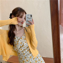 Load image into Gallery viewer, Sweet Floral Dress Women Elegant Strap Party Long Kawaii Dress Female French Sexy High Street Beach Summer Korean Dress 2021 New