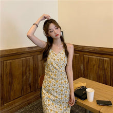Load image into Gallery viewer, Sweet Floral Dress Women Elegant Strap Party Long Kawaii Dress Female French Sexy High Street Beach Summer Korean Dress 2021 New
