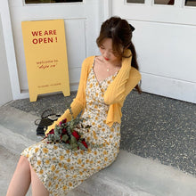 Load image into Gallery viewer, Sweet Floral Dress Women Elegant Strap Party Long Kawaii Dress Female French Sexy High Street Beach Summer Korean Dress 2021 New